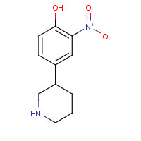 719265-94-8 2-nitro-4-piperidin-3-ylphenol chemical structure