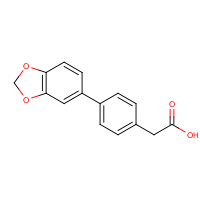 669713-76-2 2-[4-(1,3-benzodioxol-5-yl)phenyl]acetic acid chemical structure