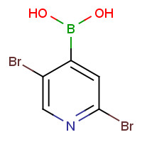 1031843-77-2 (2,5-dibromopyridin-4-yl)boronic acid chemical structure
