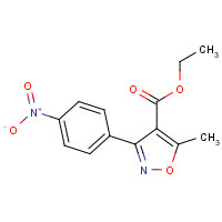 7035-82-7 ethyl 5-methyl-3-(4-nitrophenyl)-1,2-oxazole-4-carboxylate chemical structure