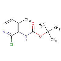 1353677-48-1 tert-butyl N-(2-chloro-4-methylpyridin-3-yl)carbamate chemical structure