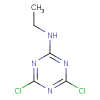 3440-19-5 4,6-dichloro-N-ethyl-1,3,5-triazin-2-amine chemical structure