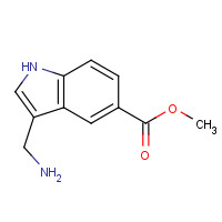 887582-73-2 methyl 3-(aminomethyl)-1H-indole-5-carboxylate chemical structure
