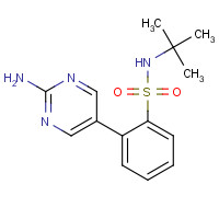 218302-19-3 2-(2-aminopyrimidin-5-yl)-N-tert-butylbenzenesulfonamide chemical structure