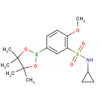 1226903-49-6 N-cyclopropyl-2-methoxy-5-(4,4,5,5-tetramethyl-1,3,2-dioxaborolan-2-yl)benzenesulfonamide chemical structure