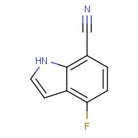 313337-33-6 4-fluoro-1H-indole-7-carbonitrile chemical structure