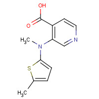 1461602-85-6 3-[methyl-(5-methylthiophen-2-yl)amino]pyridine-4-carboxylic acid chemical structure
