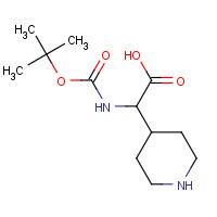 494210-73-0 2-[(2-methylpropan-2-yl)oxycarbonylamino]-2-piperidin-4-ylacetic acid chemical structure