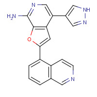1326709-27-6 2-isoquinolin-5-yl-4-(1H-pyrazol-4-yl)furo[2,3-c]pyridin-7-amine chemical structure