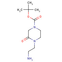 234108-58-8 tert-butyl 4-(2-aminoethyl)-3-oxopiperazine-1-carboxylate chemical structure