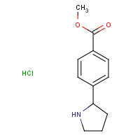 1203685-30-6 methyl 4-pyrrolidin-2-ylbenzoate;hydrochloride chemical structure
