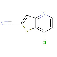 380235-83-6 7-chlorothieno[3,2-b]pyridine-2-carbonitrile chemical structure
