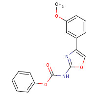 1432034-04-2 phenyl N-[4-(3-methoxyphenyl)-1,3-oxazol-2-yl]carbamate chemical structure
