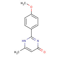 16858-19-8 2-(4-methoxyphenyl)-6-methyl-1H-pyrimidin-4-one chemical structure