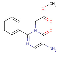 873673-51-9 methyl 2-(5-amino-6-oxo-2-phenylpyrimidin-1-yl)acetate chemical structure