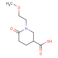 915920-08-0 1-(2-methoxyethyl)-6-oxopiperidine-3-carboxylic acid chemical structure
