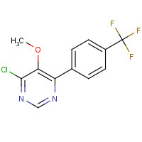 697739-40-5 4-chloro-5-methoxy-6-[4-(trifluoromethyl)phenyl]pyrimidine chemical structure