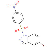 1310556-90-1 5-bromo-1-(4-nitrophenyl)sulfonylindazole chemical structure