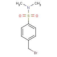 3446-91-1 4-(bromomethyl)-N,N-dimethylbenzenesulfonamide chemical structure