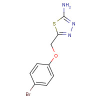 299441-95-5 5-[(4-bromophenoxy)methyl]-1,3,4-thiadiazol-2-amine chemical structure
