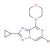 1316761-24-6 4-(6-bromo-2-cyclopropyl-[1,2,4]triazolo[1,5-a]pyrazin-8-yl)morpholine chemical structure