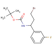 924817-99-2 tert-butyl N-[3-bromo-1-(3-fluorophenyl)propyl]carbamate chemical structure