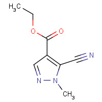 33090-55-0 ethyl 5-cyano-1-methylpyrazole-4-carboxylate chemical structure