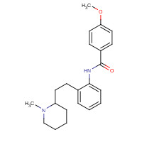 66778-36-7 4-methoxy-N-[2-[2-(1-methylpiperidin-2-yl)ethyl]phenyl]benzamide chemical structure