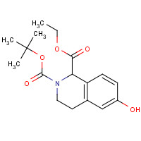 128073-49-4 2-O-tert-butyl 1-O-ethyl 6-hydroxy-3,4-dihydro-1H-isoquinoline-1,2-dicarboxylate chemical structure