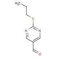 876890-33-4 2-propylsulfanylpyrimidine-5-carbaldehyde chemical structure