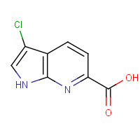 1386986-10-2 3-chloro-1H-pyrrolo[2,3-b]pyridine-6-carboxylic acid chemical structure