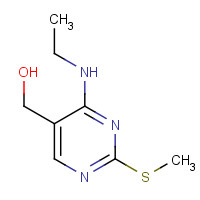 185040-34-0 [4-(ethylamino)-2-methylsulfanylpyrimidin-5-yl]methanol chemical structure