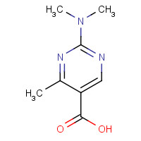 180283-68-5 2-(dimethylamino)-4-methylpyrimidine-5-carboxylic acid chemical structure