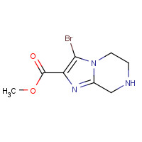 1211011-30-1 methyl 3-bromo-5,6,7,8-tetrahydroimidazo[1,2-a]pyrazine-2-carboxylate chemical structure
