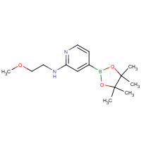1356544-35-8 N-(2-methoxyethyl)-4-(4,4,5,5-tetramethyl-1,3,2-dioxaborolan-2-yl)pyridin-2-amine chemical structure