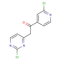 1126431-54-6 1-(2-chloropyridin-4-yl)-2-(2-chloropyrimidin-4-yl)ethanone chemical structure