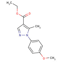187998-66-9 ethyl 1-(4-methoxyphenyl)-5-methylpyrazole-4-carboxylate chemical structure