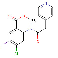 1398336-40-7 methyl 4-chloro-5-iodo-2-[(2-pyridin-4-ylacetyl)amino]benzoate chemical structure