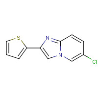 35368-93-5 6-chloro-2-thiophen-2-ylimidazo[1,2-a]pyridine chemical structure