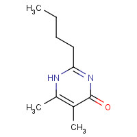 91010-70-7 2-butyl-5,6-dimethyl-1H-pyrimidin-4-one chemical structure