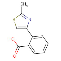 65032-66-8 2-(2-methyl-1,3-thiazol-4-yl)benzoic acid chemical structure