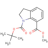 197460-40-5 1-O-tert-butyl 7-O-methyl 2,3-dihydroindole-1,7-dicarboxylate chemical structure