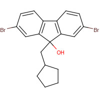 1616114-24-9 2,7-dibromo-9-(cyclopentylmethyl)fluoren-9-ol chemical structure