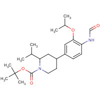 1462951-61-6 tert-butyl 4-(4-formamido-3-propan-2-yloxyphenyl)-2-propan-2-ylpiperidine-1-carboxylate chemical structure