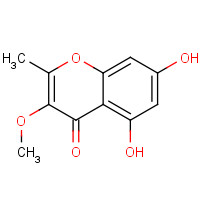 22105-21-1 5,7-dihydroxy-3-methoxy-2-methylchromen-4-one chemical structure