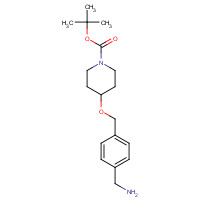 946409-35-4 tert-butyl 4-[[4-(aminomethyl)phenyl]methoxy]piperidine-1-carboxylate chemical structure