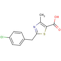 938001-17-3 2-[(4-chlorophenyl)methyl]-4-methyl-1,3-thiazole-5-carboxylic acid chemical structure