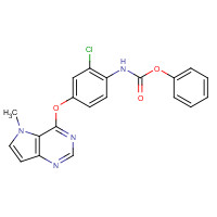 919278-27-6 phenyl N-[2-chloro-4-(5-methylpyrrolo[3,2-d]pyrimidin-4-yl)oxyphenyl]carbamate chemical structure