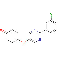 1314391-45-1 4-[2-(3-chlorophenyl)pyrimidin-5-yl]oxycyclohexan-1-one chemical structure