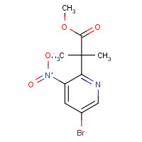 1259512-10-1 methyl 2-(5-bromo-3-nitropyridin-2-yl)-2-methylpropanoate chemical structure
